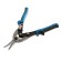 Scissors for metal tundra pro, CRV, 2k handles, straight cut, 250 mm