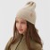 Children's hat minku, rr 48-52, beige color
