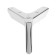 Furniture support Cappio OP05, h = 100 mm.11.5*11.5, color chromium