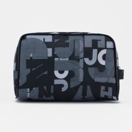 Cosmetic bag with lightning, black color-1