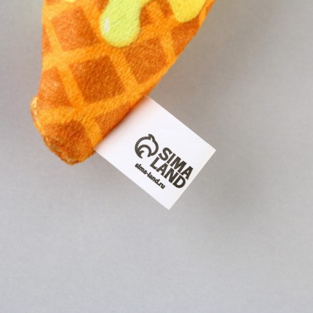 A toy for cats with mint "ice cream" from textiles, 9x5.1 cm.-4