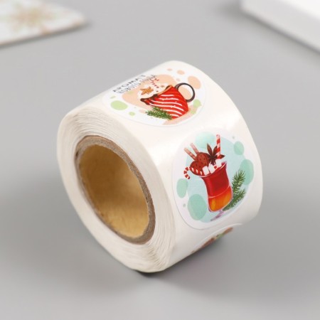 New Year Stick Paper "Farm of New Year" d = 2.5 cm 252 pcs in roll-1