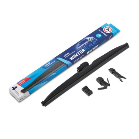 Autoprofi wiper brush, winter, in a rubber casing, 4 adapters 18 inches, 450 mm 9868