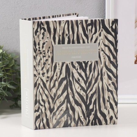 Photo album for 200 photos 10x15 cm, plastic. Sheets "Animal Print" Skins 1-1