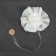 Picking for curtains "Rose", D = 11 cm, 31 cm, white color