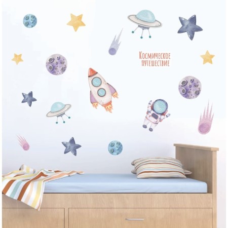 Interior color sticker "Space Journey" 30x60 cm-5