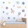 Interior color sticker "Space Journey" 30x60 cm