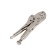 Manual tundra clamp, semicircular capture, with a latch, 125 mm