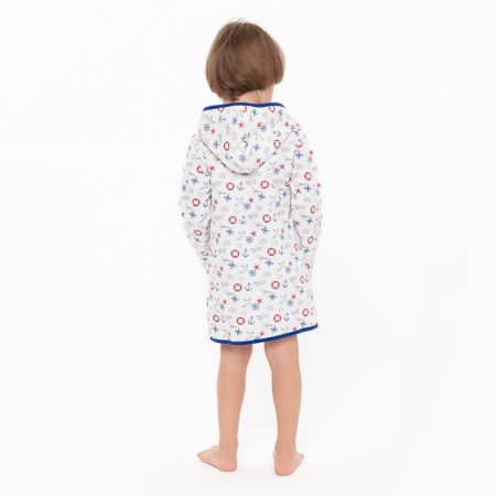 A robe for a boy was anchored, white, height 104 cm-1