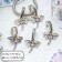 Suspension "Dragonfly with openwork wings", the color is yellow-violet in silver