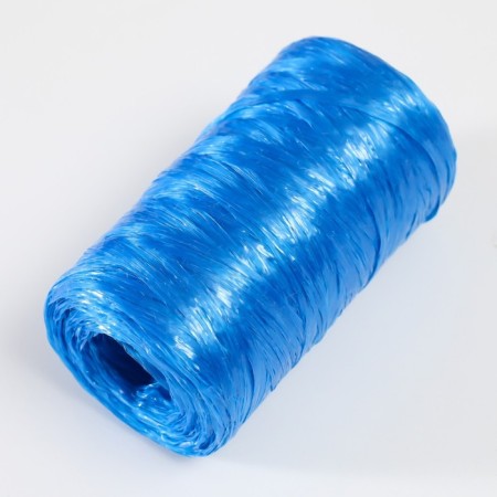 Gingerbread for manual knitting 100% polypropylene 200m/50g. (51-blue)-1