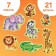 Maxi - Puzzles "Animals of Africa", 7 puzzles, 21 elements