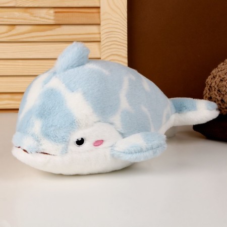 Dolphin soft toy, 32 cm, blue color