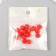 Busina silicone "Round" red d = 0.9 cm