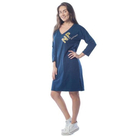 Women's dress, size 46, blue color-2