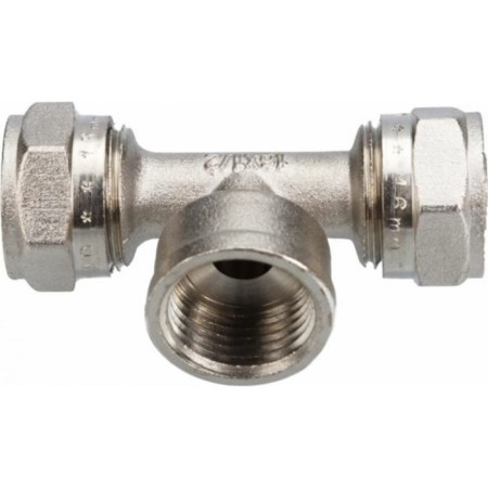 Aqualink tee, crimping, d = 16 mm x 3/4 "x 16 mm, tsang/nut/tsang-1