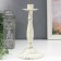 Summary Metal for 1 candle "Provence" white aged 21x11.5x11.5 cm