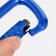 Carabiner with a bayonet coupling, 11 x 7 cm, 28 kn, mix
