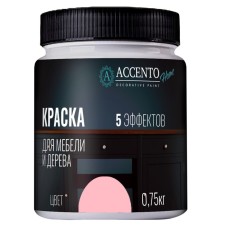 Краска для мебели и дерева «Нежно-розовый», полуглянцевая, 0.75 кг