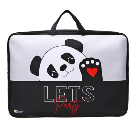 Folder for drawings and drawings A3, 470 x 350 x 75 mm, with handles, textile, PMD 3-20-4 Panda (pens-shi) 69648
