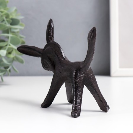 Souvenir cast iron stand for the rings "Donkey" 10x4x12.5 cm-5