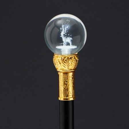 Souvenir product cane with a dagger, 36cm blade, hilt ball-4