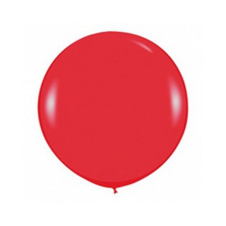 Latex ball 36 ", pastel, red color, 1 pc.