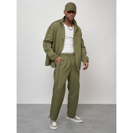 Male tracksuit, size 52, khaki color-12