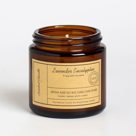 Aromatic candle in the Bank "Lavender and Eucalypt", 6.5x5.5 cm, 100 g-5