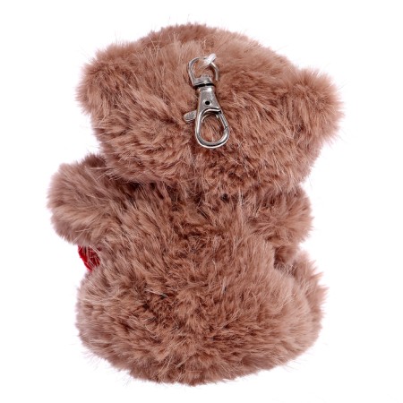 Soft toy "Bear with heart", brown color, 14 cm-2