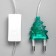 Garland “thread” 5 m with nozzles “Small butterflies”, IP20, transparent thread, 20 LED, glow of multi (RG/RB), blinking, 220 V