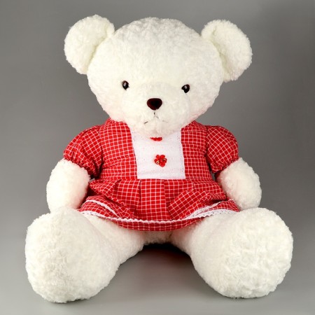 Soft toy "Bear, in a red dress, 100 cm