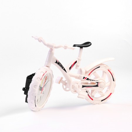 Clock - alarm clock "Bicycle", discrete move, D -6.5 cm, 12 x 22 cm, aa-1