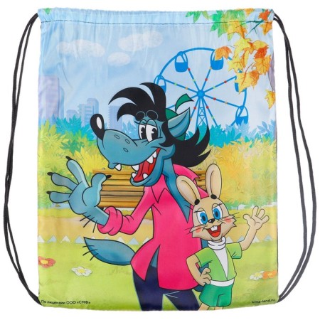 A bag for shoes 420 x 350 mm, Soyuzmultfilm Well, wait (soft polyester, density 210d)-1
