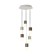 Suspended chandelier Mantra Galaxia, E27, 6x20W, 210 mm, white color