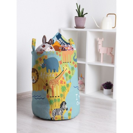 Basket for toys "Funny map, size 35x50 cm