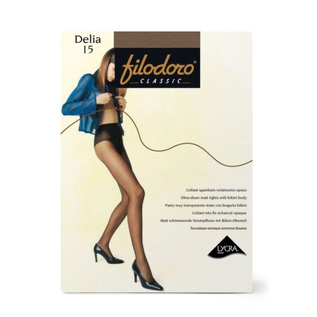 Women's tights Filodoro Delia, 15 DEN, size 4, COGNAC color-1