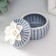 Coramics Coramics "White Flower" Blue 7x7x6 cm