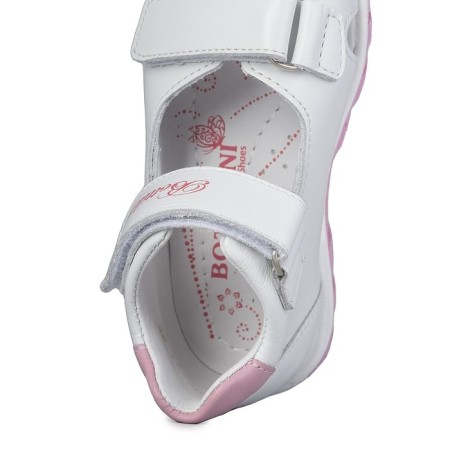 Children's sandals, size 24, pink-white color-1