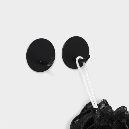 A set of hooks of self -adhesive stalls Stölz “Classic. Circle ", 2 pcs, black color-4