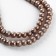 Glass beads, set 140 pcs., Size 1 pc. 6 - mm, brown color