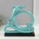 Souvenir Ceramics "Dolphin on the waves" turquoise 7.5x27.5x27 cm