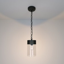 Suspended lamp Elektrostandard, Atrani E27 110x110x665 mm, IP43, Black Color