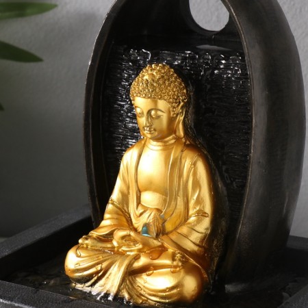 Buddhas desktop fountain "Buddha in meditation" 23x17.5x27 cm-5