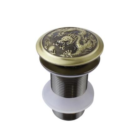 Bottom valve Bronze de Luxe "Dragon" 21984/1, for the shell, brass, bronze
