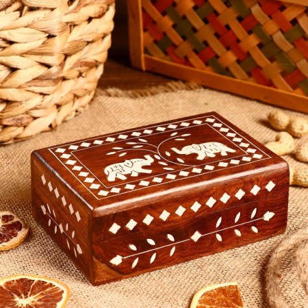 Casket tree "Elephants" 15x10x6 cm