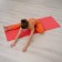 Sangh yoga rug, 173x61x0.6 cm, red color
