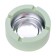 Ash for home, for cigarettes and sticks. D-9 cm, h-3.5 cm, green