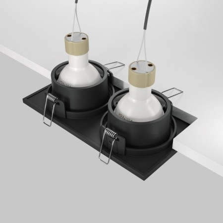 The built-in lamp Technical DL033-2-02B, 2x50W, 17x9x3.6 cm, GU10, black color-6