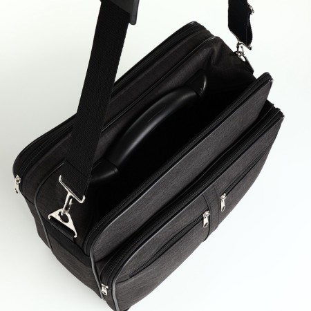 Male bag, "ZFTS", black color-4